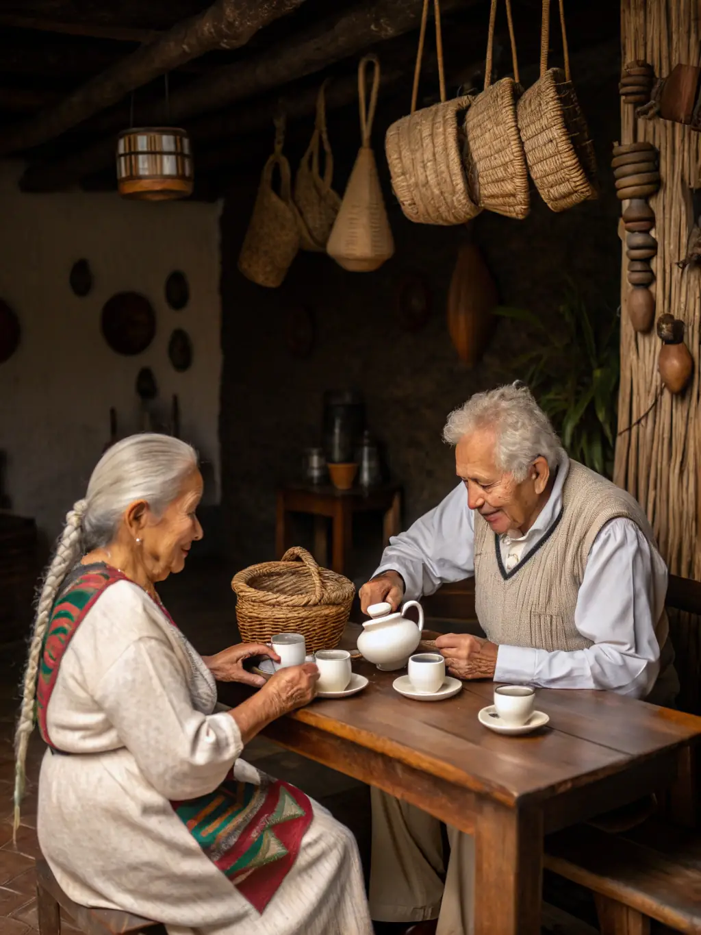Capsules with a backdrop of Cuban coffee plantations and vintage coffee cups.